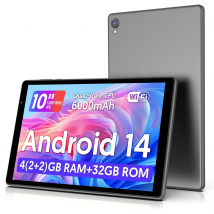 Najnowszy tablet z systemem Android 14, tablet 10-calowy, procesor czterordzeniowy, WiFi 5G, 4 GB ROM + 32 GB RAM, rozdzielczość 1280*800, bateria 6000 mAh