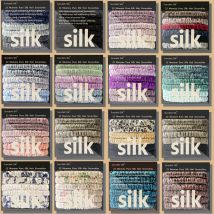 6 sztuk 100% czysty jedwab morwowy gumka do włosów ręcznie robione opaski do włosów kobiety dziewczyna akcesoria do włosów Pure Color naturalne gumki do włosów Box