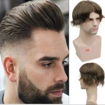 System Haarteil für Männer Haare rsatz system Französisch Spitze Toupet für Männer natürliche Spitze Herren Toupet Perücke Haarteil Einheit für Männer