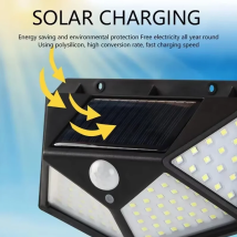 100 LEDS Solar Outdoor Decorative Light Motion Sensor Waterproof Material Wall Lamp Style Lights up Garden Railings Pavilion