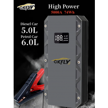 GKFLY High Power Car Jump Starter 9000A 5000A 3000A Portable Starting Device Power Bank Car Battery Booster Buster for Petrol