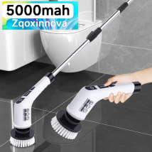 Scrubber rotante senza fili per uso domestico Gadget da cucina Spazzole per capelli Scopa da bagno Lavapavimenti Spazzola elettrica multiuso per pulizia