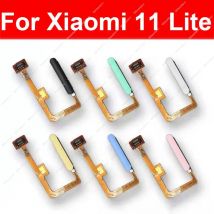 Fingerprint Sensor Home Touch ID Return Flex Cable With Power Side Button For Xiaomi Mi 11 Lite M2101K9AG Mi 11 Lite 5G M2101K9G