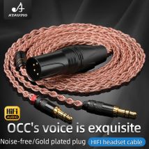 Ataudio hifi kopfhörer kabel hi-end 8 stränge occ core 2,5 3,5 3. 0 4,4mm xlr zu mini 6,5 kopfhörer kabel für he400i he400s ananda