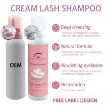 Maßgeschneiderte Whipped Lash Shampoo-Creme – Wimpernverstärkender sanfter Reiniger für schöne lange Wimpern
