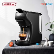 HiBREW Kaffeemaschine 19 Bar 4 in 1 Heiß & Kalt Mehrere Kapsel Espresso Cafetera Pod Kaffeemaschine Dolce Milch Nexpresso Pulver H1A