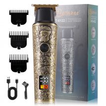 Hatteker Elektrischer Haarschneider, kabellos, für den Salon und Heimgebrauch, USB wiederaufladbar, geräuscharm, professionelles Styling, nass/trocken