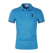 Golf Kurzarm T-Shirt Bequeme Mann Sommer Top Business Freizeit Atmungsaktive Pullover Revers POLO Shirt Büro Trend T-Shirt