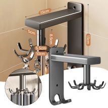 Küchenhaken 360° °   Gedrehtes, an der Wand montiertes Lagerregal, multifunktionaler Geschirr-Löffelhalter mit großer Kapazität, Regal-Organizer