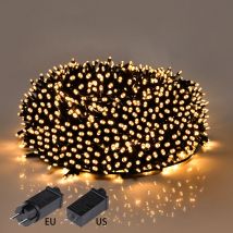 100m 50m 30m 10m fiesta decoración de la sala de bodas luces LED de hadas para festivales 8 modos de iluminación navideña ajustable luz de cadena LED