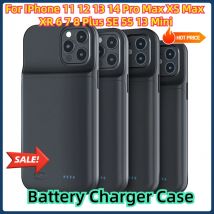 Custodia per caricabatterie custodia per ricarica portatile Power Bank Capa per IPhone 11 12 13 14 Pro Max XS Max XR 6 7 8 Plus SE 5S 13 Mini