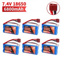 7,4 V 6800 mAh upgrade 18650 Lipo Batterie für Wltoys 10428/12428/12423 RC Auto spielzeug zubehör Für Wltoys 144001   A959-B A969-B Q46