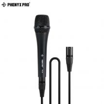Supernierenhaftes dynamisches Mikrofon, kabelgebundenes Handmikrofon mit 16,4 Fuß langem XLR-Kabel für Stage Phenyx Pro PM-26