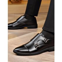 Men's leather shoes: Versatile British-style business leather shoes, comfortable and breathable dress shoes