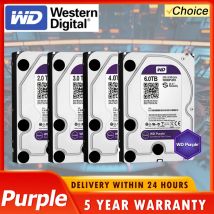 WD Purple 4TB 3TB 2T HDD di sorveglianza 64M Cache SATAIII 6.0Gb/s Disco rigido interno digitale