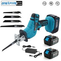 Sega a sciabola a batteria con velocità regolabile, motosega per taglio legno, metallo, tubi in PVC, sega a nastro, utensile elettrico per batteria Makita 18V