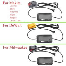 AC 220V DC 18V 20V Lithium-Batterie Werkzeuge Konverter Adapter Für Dewalt Für Milwaukee Für Makita Lithium-ionen Power Anschlüsse