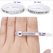 UK USA British American European Standard Measurement Belt Bracelet Rings Sizer Finger Size Screening Jewellery Tool Custom Logo