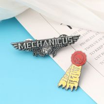 Warhammer 40K Broszka Logo Emalia Kreatywna Metalowa Odznaka na Plecak Przypinka do Klapy Modna Broszka Unisex Biżuteria Akcesoria Prezent dla Fanów
