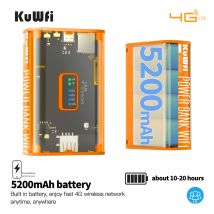 KuWFi 300Mbps 4g Wifi Router Entsperrt SIM Karte Wireless Modem Outdoor Mobile WI-FI High Speed Internet Adapter 5200mAh