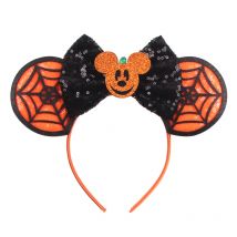 2026 Latest Halloween Cobweb Ears Headband Women Festival DIY Mouse Hairband Kids Party Villains Cosplay DIY Hair Accessories
