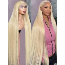 Straight 30 inch lace front Wig 613 Blonde 13x6 hd lace frontal human hair wig Pre Plucked Colored Wigs human hair Cheap on Sale