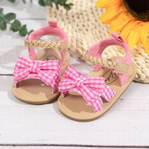 Kidsun neues Produkt Baby Sandalen Säuglings schuhe Bogen knoten Prinzessin Gummis ohle rutsch feste Kleinkind First Walker 2-Farben