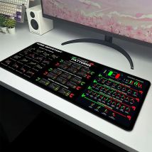 Mauspad mit Diagramm-Muster, großes Spiel, Mauspad, Gaming-Mauspad, Geschwindigkeitstastatur-Pads, Tischteppich, Gamer-Schreibtischunterlage