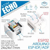 M5Stack Ufficiale ATOM Echo ESP32 Altoparlante intelligente programmabile Kit di sviluppo altoparlante intelligente compatto e leggero