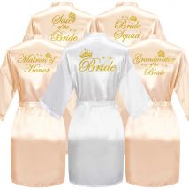 Grandmother of the Bride Wedding Bathrobe Bridal Robe Bride Bridesmaid Wedding Robes Woman Bachelorette Hen Party