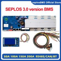 seplos bms 3.0 Smart bms 100A/150A/200A 24V/48V 13S 14S 8S 15S 16S LFP Mit Bluetooth LCD Bildschirm BMS Li-Ion LiFePO4 Batterie