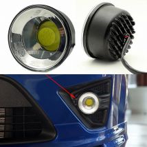 2PCS Hot Selling Auto COB Round High Power Front Fog Light High Bright Daytime Running Light Motorcycle Headlight Spotlight