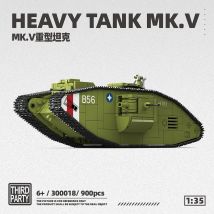 1:35 HEAVY TANK MK.V WW2 UK Army Building Blocks Bricks Models Toy World War II Military Christmas Gifts for Boy Education Toys