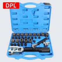 Universal Hydraulic Brake Flaring Tool Set with Tubing Cutter 45° Double Tube Flaring Tools for Copper Lines