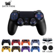 Daten Frosch Anti-Rutsch-Silikon-Schutzhülle für Sony PS4-Controller, Gel-Gummi-Abdeckung für PS4 Pro und Slim