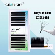 GEMERRY Easy Fan Lashes Faux Mink Wimpernverlängerungen 8-14 mm Gemischte Längen Blooming Lashes 2D 3D 5D 6D 8D Russische Volumen-Wimpern
