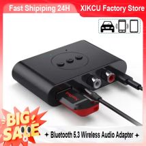 XIKCU Bluetooth 5,3 Empfänger Sender U Disk RCA 3,5mm AUX Jack Stereo Musik Wireless Audio Adapter Für Car Kit Lautsprecher TV