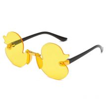 Mode Kinder Sonnenbrille randlose Cartoon Enten form Sonnenschutz Anti-Ultraviolett Brille Party dekorative Brille für Kinder Kinder