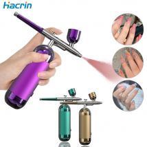 Airbrush-Nagel mit Kompressor, tragbarer Airbrush Mini für Nagelkunst, Malerei, Make-up, Luftspritzpistole, Sauerstoffinjektor, Luftpinsel-Set