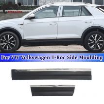 Für VW Volkswagen T-Roc Side Moulding Chrome Vorne Hinten Tür Garnieren Anti-scratch Streifen Trim Schutz Platte