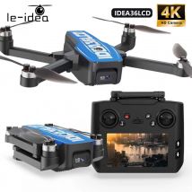 LE-IDEA Drohne mit 4K-Kamera für Anfänger, IDEA36LCD Drohne mit LCD-Bildschirm, GPS