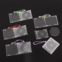 1 Stück leeres Album Mini-CD-Fall Schlüssel bund CD-Player Schlüssel ring Peripherie Gedenk album Schlüssel halter für DIY Rucksack Anhänger