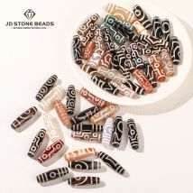 5 Teile/los Natürliche Stein Tibet Dzi Achat Perlen Gemischte Farbe Onyx Perle für Tribal Schmuck Machen Diy Halskette Armband Zubehör
