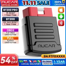 1-10 pz MUCAR BT200/BT200 PRO OBD2 strumenti diagnostici per Auto Scanner automobilistico lettore di codici obd2 Auto tutti i sistemi diagnosi strumento di scansione