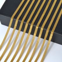 Zeadear Schmuck Schlange Glieder kette Edelstahl Fischgräten muster Choker Halskette für Frauen Männer Unisex Schmuck wasserdicht