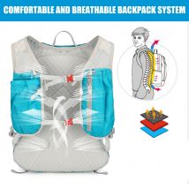 1 Stück Laufweste für Damen und Herren, leichter Trinkrucksack, Tagesrucksack für Wandern, Trail, Skifahren, Camping, Radfahren, Rennen