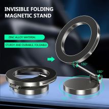 Magnetischer Handyhalter für das Auto mit 360°-Grad-Ständer °   Rotation, faltbare Armaturenbretthalterung, kompatibel mit allen Smartphones bis zu 7 Zoll