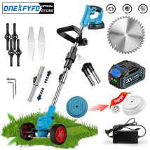 Tagliaerba Elettrico 21V Senza Fili, Trimmer per Erba con Lunghezza Regolabile, Utensile da Giardino per Batteria Makita 18V