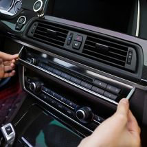 Auto Styling Konsole Multimedia AC CD Panel Dekoration Rahmen Abdeckung Zierleiste Aufkleber für BMW 5er Serie F10 F11 F18 Zubehör