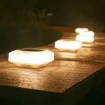 Luz de poste Solar de 30LED, luces de tapa de Pilar para exteriores, lámpara de columna de cubierta de valla, iluminación de paisaje impermeable para decoración de Villa de jardín